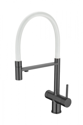 Кухонный смеситель ЕС-7024WHT PVD Dark